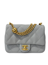 Chanel Heart Crush Mini Flap Bag (grey/caviar/ghw)