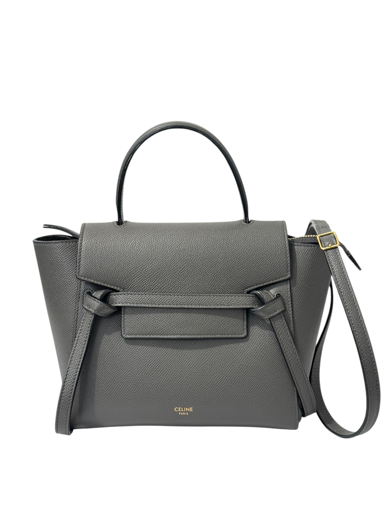 Celine Nano Belt Bag (Grey/Ghw)