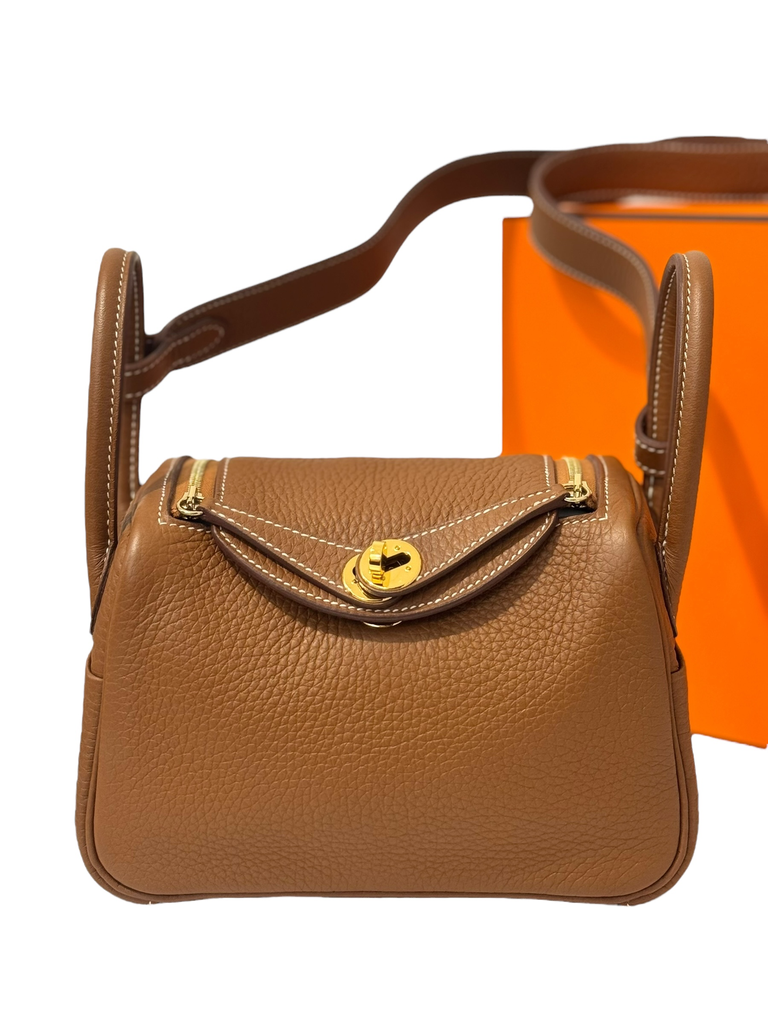 Hermes Mini Lindy I (Gold/Gold)