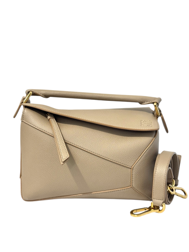 [#061319] Loewe puzzle Bag (Sand/Ghw)