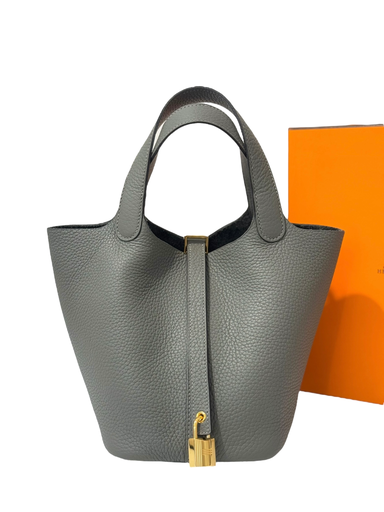 [#UAK005MM] Hermes Picotin18(0L/Gris Meyer/Ghw)